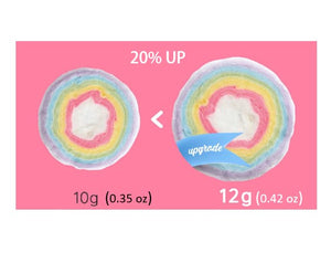 Sugarolly Rainbow Cotton Candy (Pack of 5)