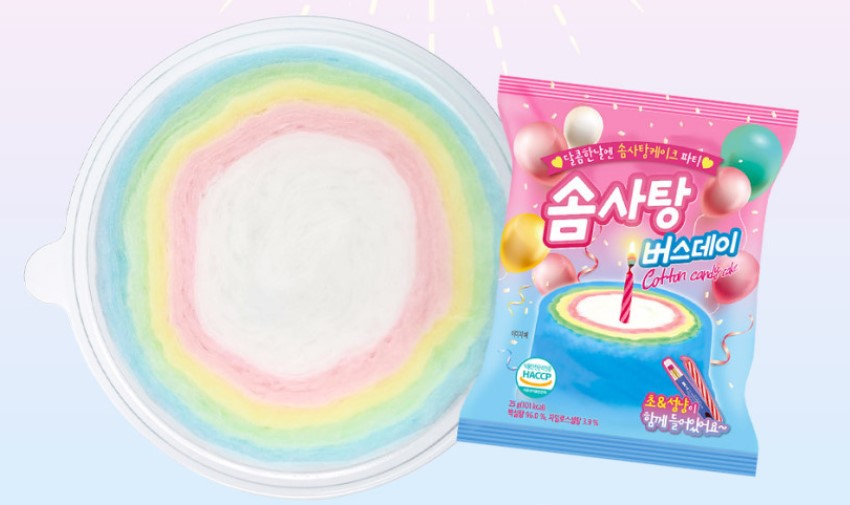 Birthday Rainbow Cotton Candy Cake (Pack of 1)