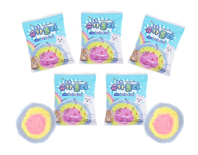 Sugarolly Rainbow Cotton Candy Pop Rocks (Pack of 5)