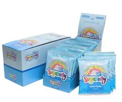 Sugarolly Rainbow Cotton Candy Pop Rocks  (Pack of 15)
