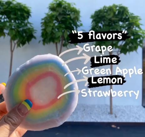 Sugarolly Rainbow Cotton Candy Pop Rocks  (Pack of 15)