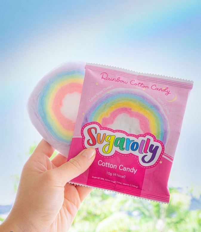 Sugarolly Rainbow Cotton Candy (Pack of 15) Short-dated expiration date on October  1, 2023