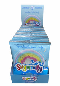 Sugarolly Rainbow Cotton Candy Pop Rocks  (Pack of 15)